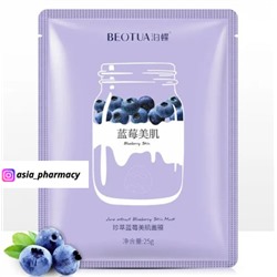 BEOTUA, Маска для лица Jare Extract Blueberry, 25 г