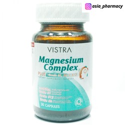 Витаминный комплекс Магний + Витамины группы B1, B6 & B12 VISTRA Magnesium Complex Plus Vitamin B1, B6 & B12