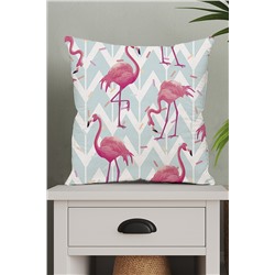 Подушка декоративная Фламинго из поликоттона