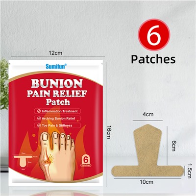 Пластырь для суставов пальцев ног (бурсит) обезболивающий Bunion Pain Relief Patch