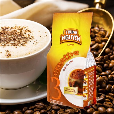 Молотый кофе фирмы CREATIVE №3 со вкусом шоколада