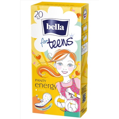 Женские ежедневные прокладки bella for teens energy 20 шт. Bella