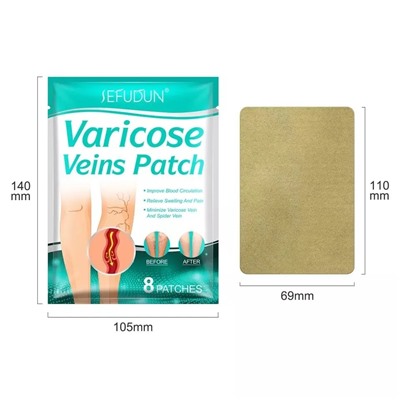 Обезболивающий пластырь от варикоза и васкулита  Varicose veins patch