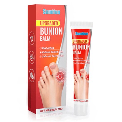 Крем для облегчения боли в ногах и при подагре, при вальгусной деформации Bunion Balm