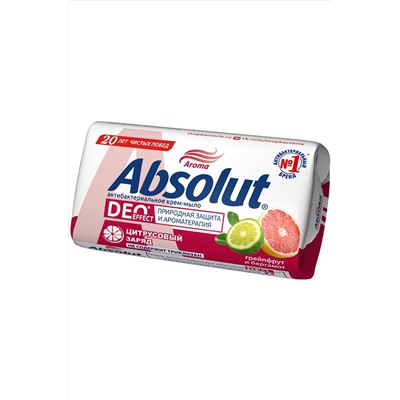 Мыло туалетное Absolut Deo effect Грейпфрут и бергамот 90 г. Absolut